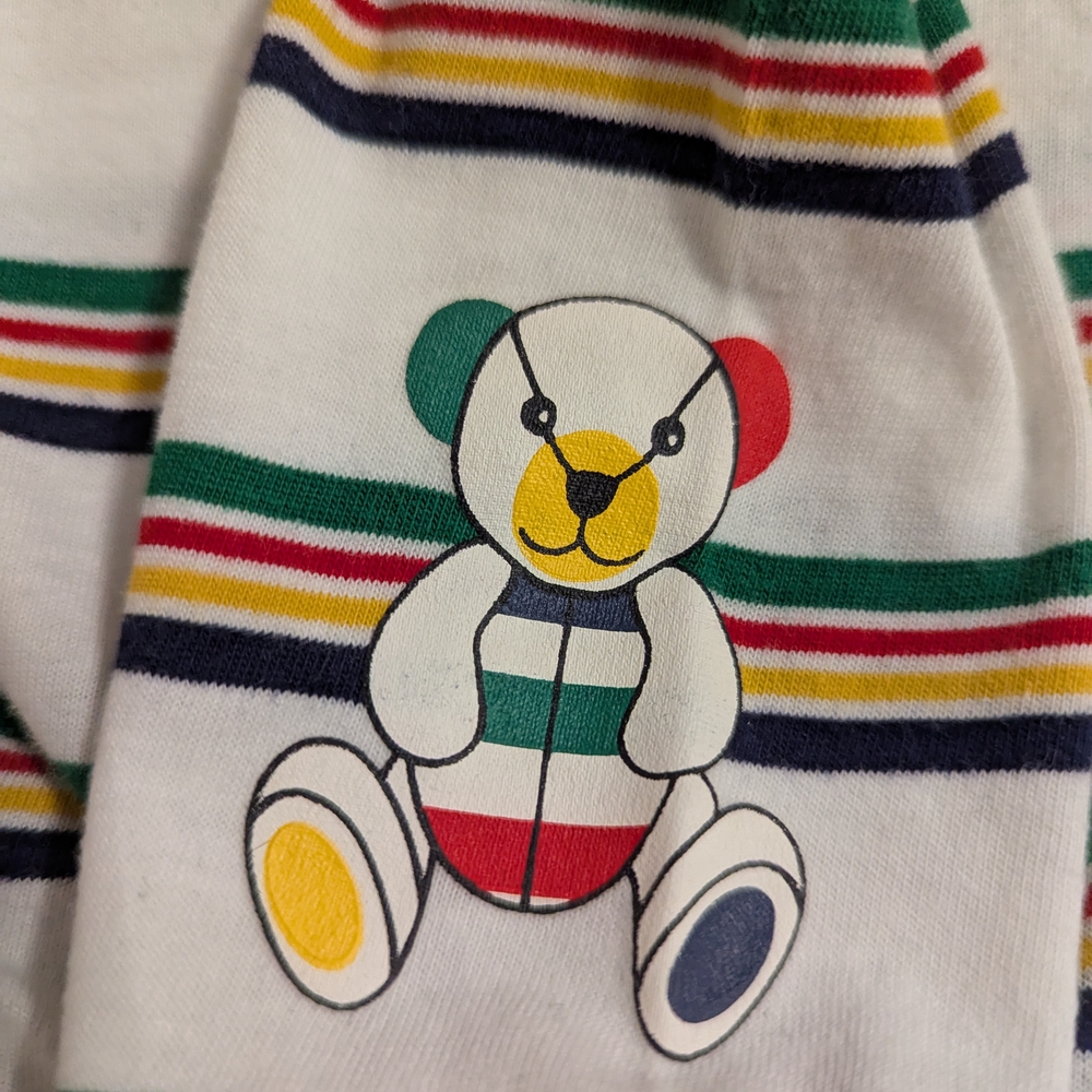HBC Stripes One Piece Footies 12-18 Months Like New
